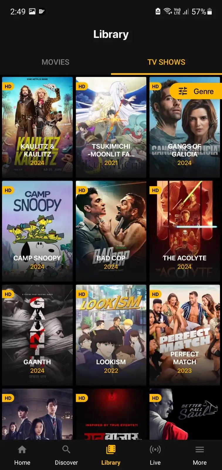 Movies and shows in dooflix